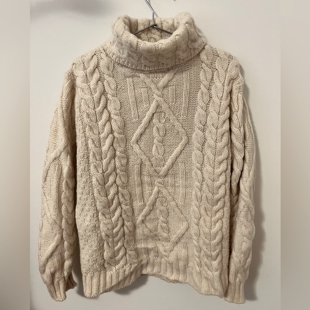 Irish Wool Sweater Size M
